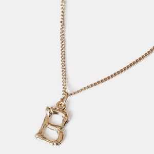 Letter "B" Pendant Necklace